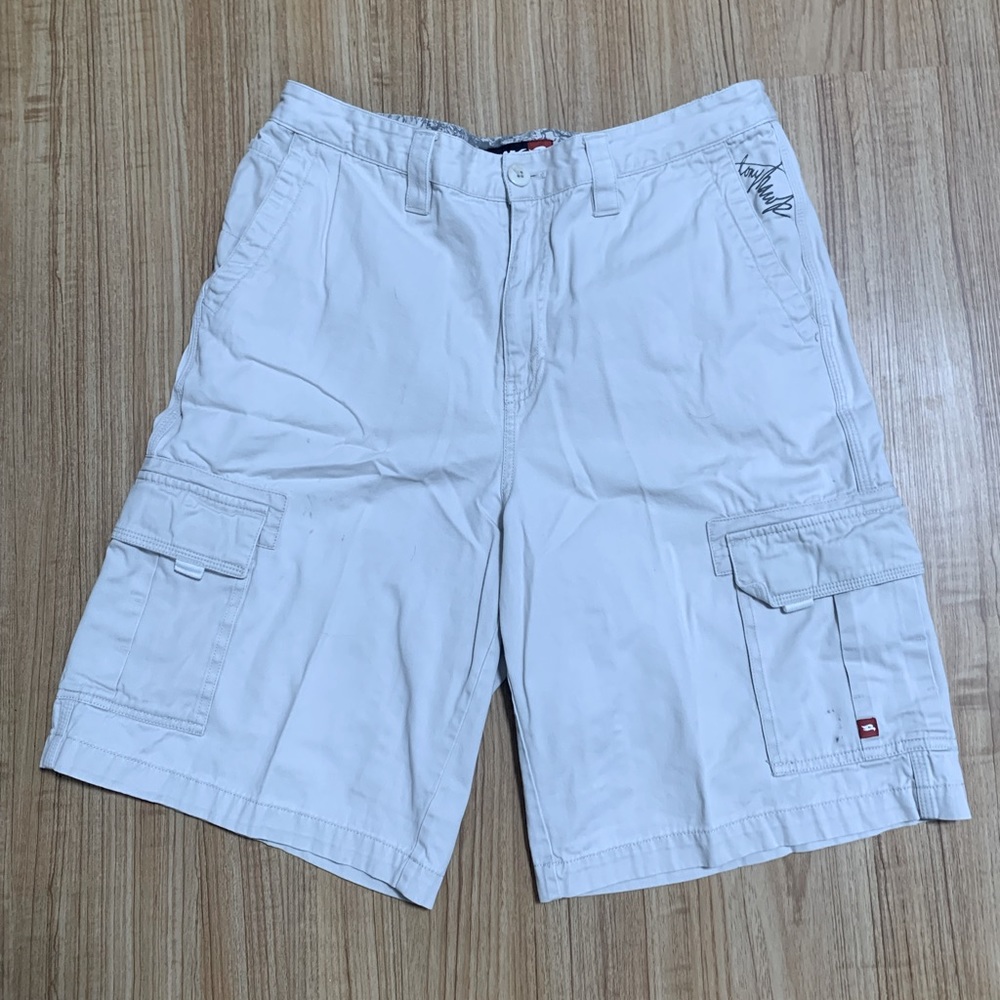 Men’s Tony Hawk Cream Cargo Shorts